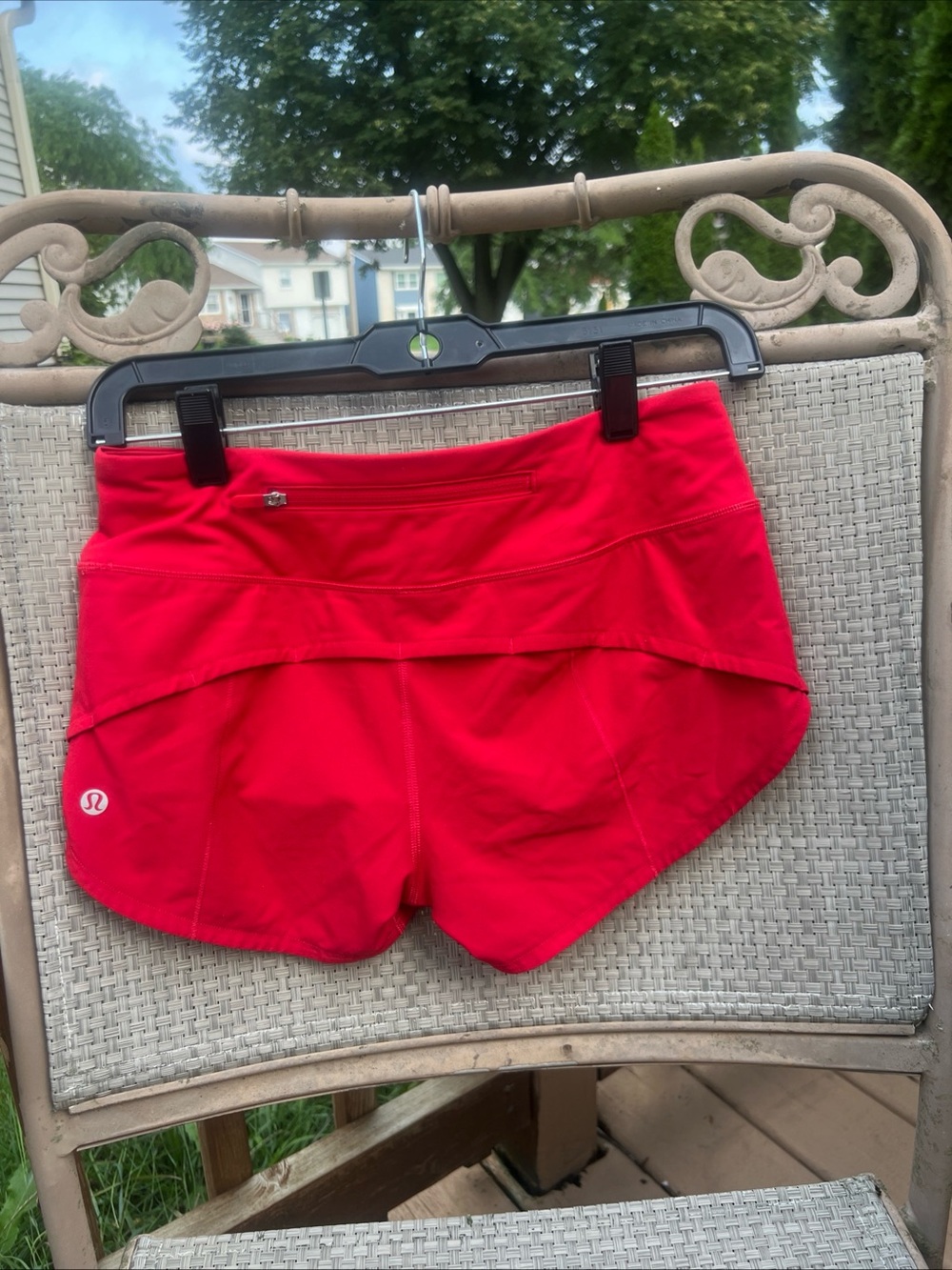 Lululemon Speed Up MR Short 2.5” Lined Size 2 Carnation Red Orange CRNR 01847